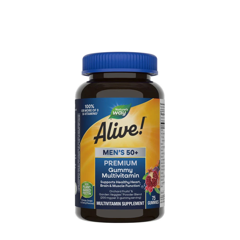 Natures Way - Natures Way Alive!® Premium Men’s 50+ Gummy Multivitamin (75 Gummies