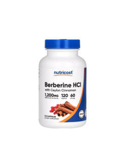 Nutricost - Nutricost Berberine HCl With Ceylon Cinnamon (120 Capsules)