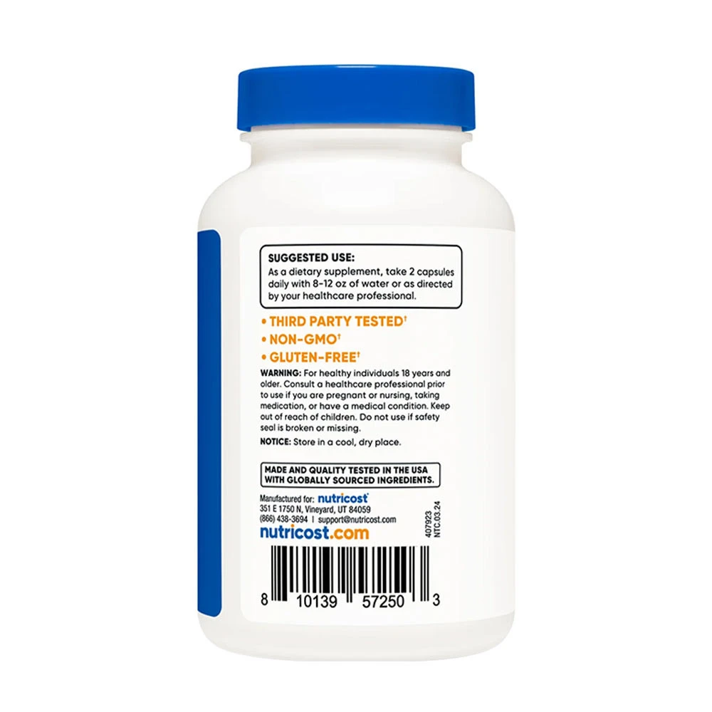 Nutricost - Cápsulas de Betaína Anidra (TMG) da Nutricost (120 cápsulas) - Image 3