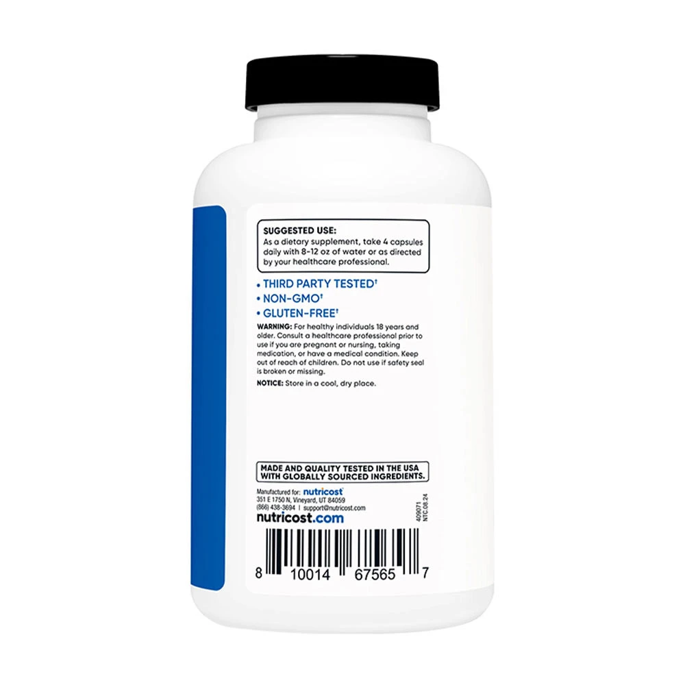 Nutricost - Cápsulas de Creatina Monohidratada (180 Cápsulas) - Image 3