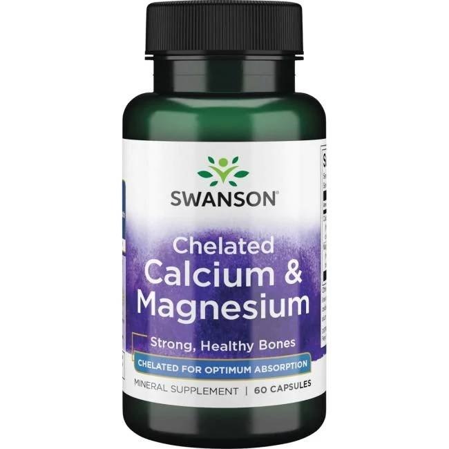 Swanson - Albion Calcium & Magnesium - 60 caps