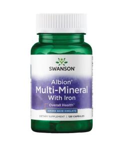 Swanson - Albion Multi-Mineral with Iron - 120 caps