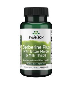 Swanson - Berberine Plus with Bitter Melon & Milk Thistle - 60 caps