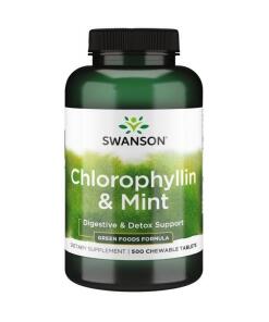Swanson - Chlorophyllin & Mint - 500 chewable tablets