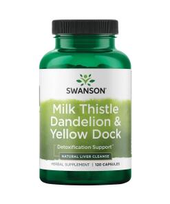 Swanson - Milk Thistle Dandelion & Yellow Dock - 120 caps