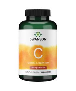 Swanson - SWANSON Witamina C1000 + dzika ró¿a 90 kaps