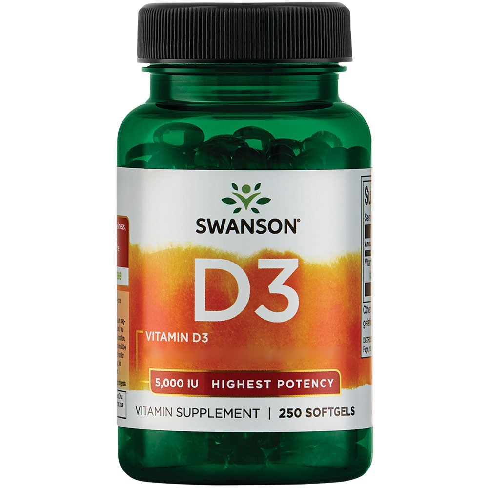 Vitamina D-3, 5000 IU - 250 softgels - Image 4