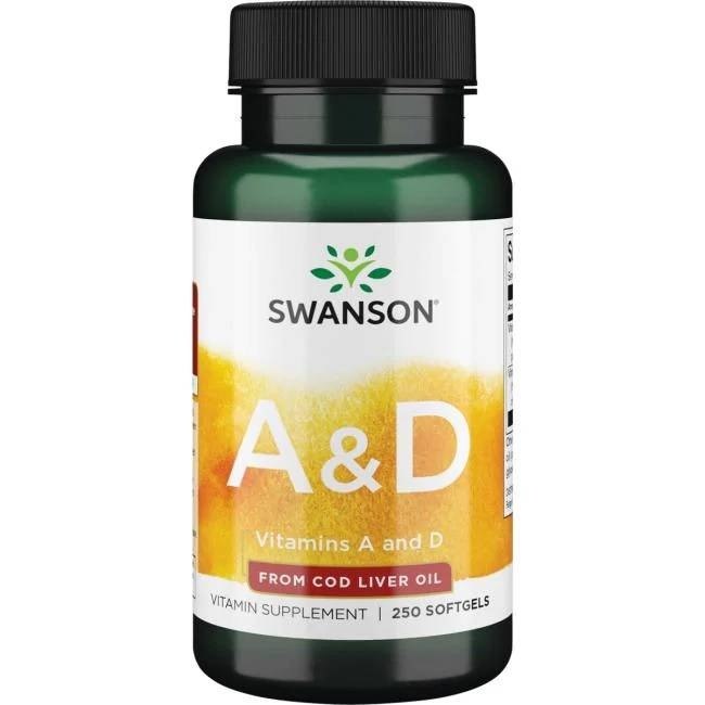 Swanson - Vitamins A & D - 250 softgels
