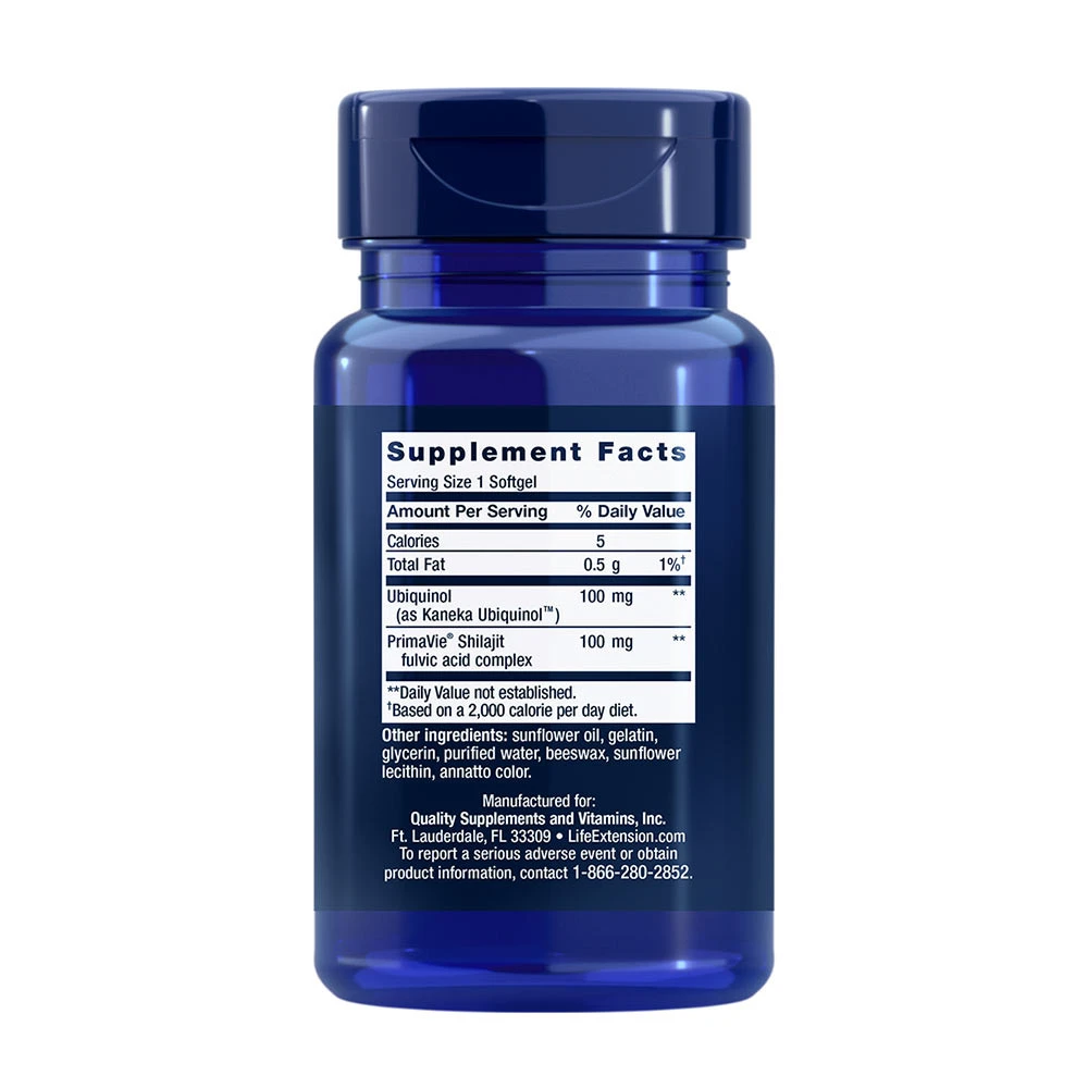 Super Ubiquinol CoQ10 com Suporte Mitocondrial Melhorado, 100mg - 60 softgels - Image 3