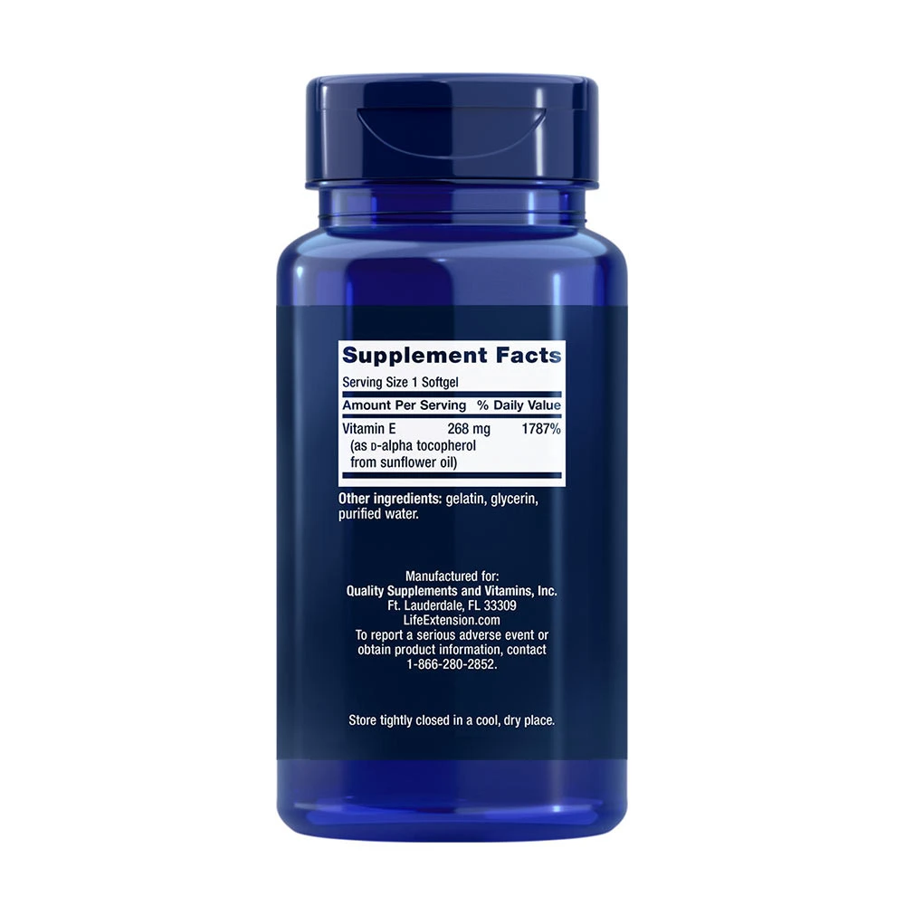 Super Vitamina E, 268mg - 90 softgels - Image 3