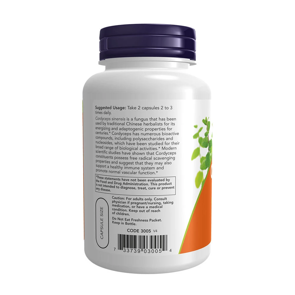 Cordyceps, 750mg - 90 vcaps - Image 3