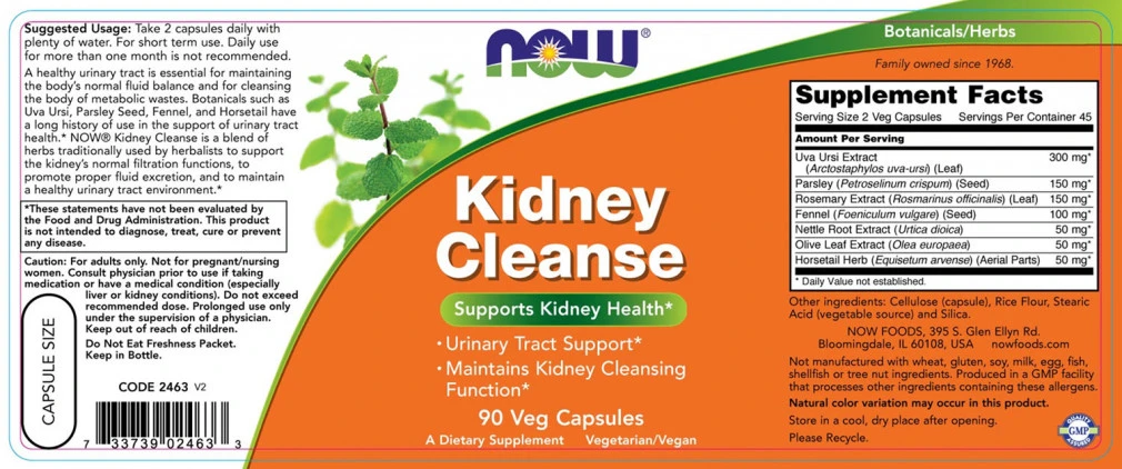 Kidney Cleanse - 90 vcaps - Image 2