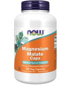 NOW - Magnesium Malate Caps - 180 vcaps