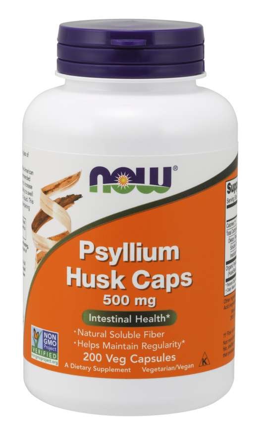 NOW - NOW Psyllium Husk 500 mg (200 Veg Capsules)