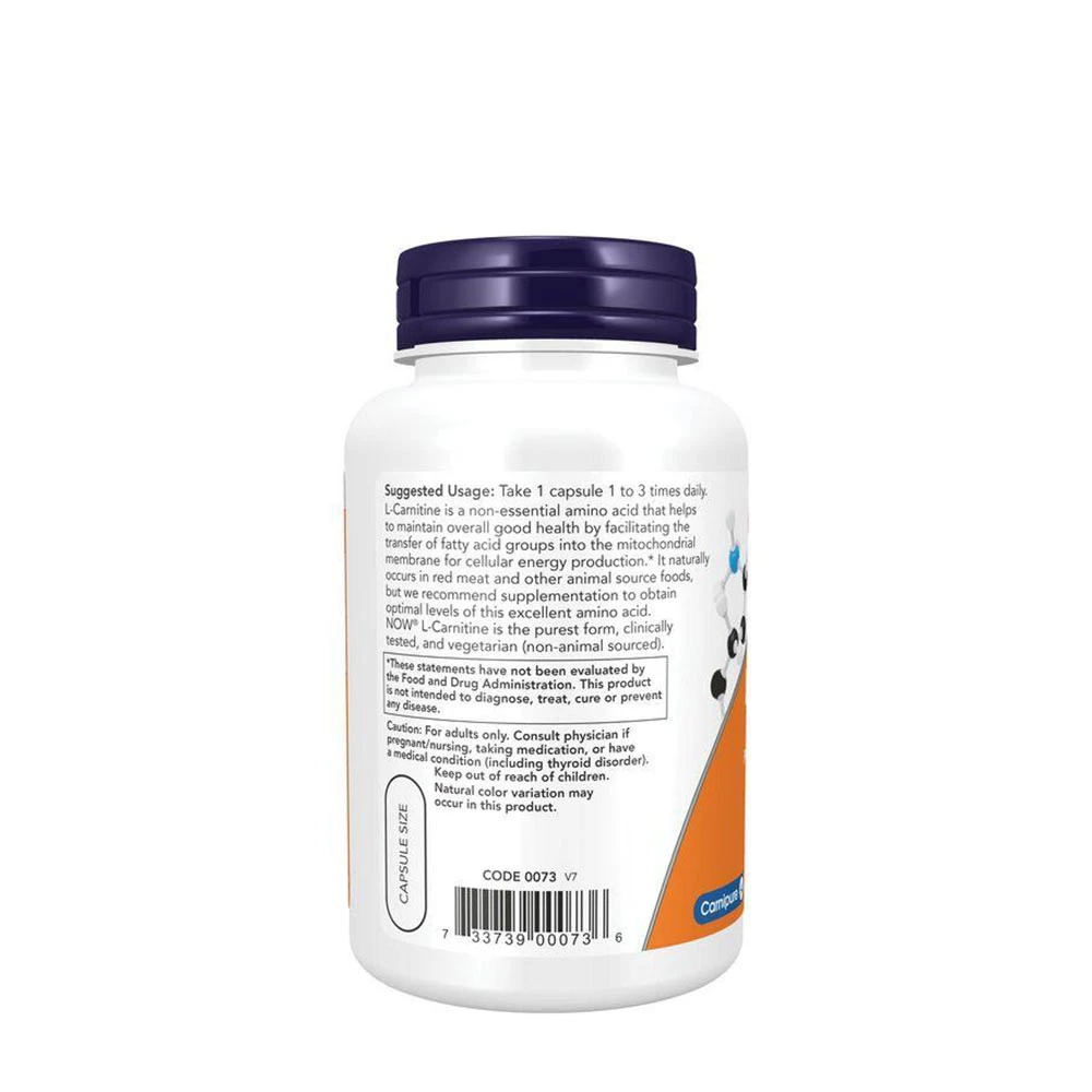 L-Carnitina, 500mg - 180 vcaps - Image 6