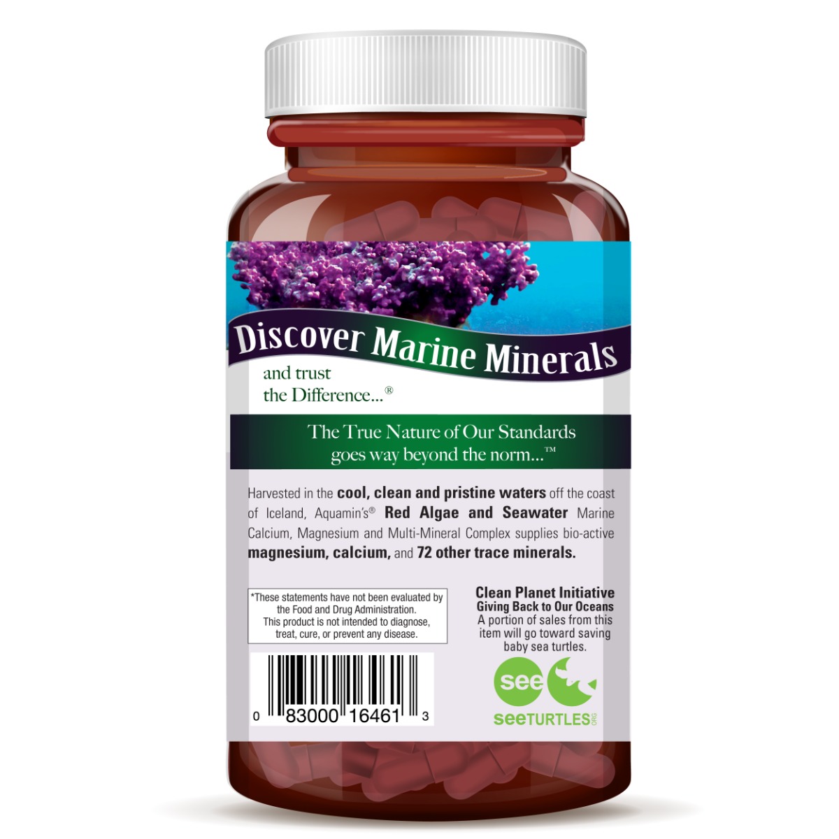 Nature's Answer - Cálcio e Magnésio de Origem Marinha, 120 Cápsulas - Image 3