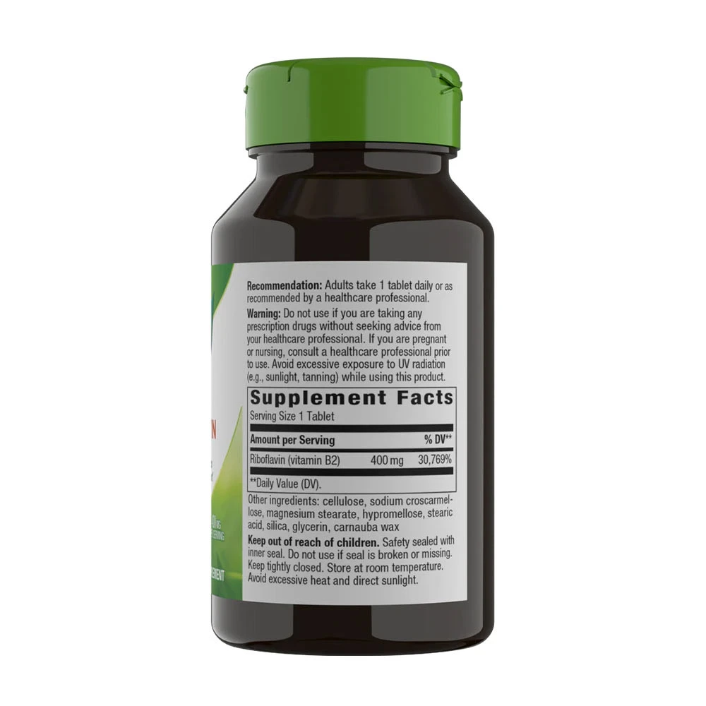 Nature's Way - Vitamina B2 Riboflavina (30 Comprimidos) - Image 8