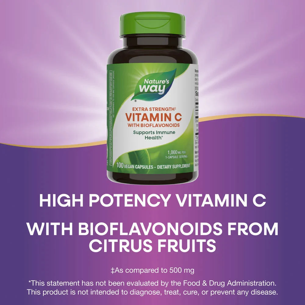 Nature's Way - Vitamina C com Bioflavonoides (100 Cápsulas) - Image 11