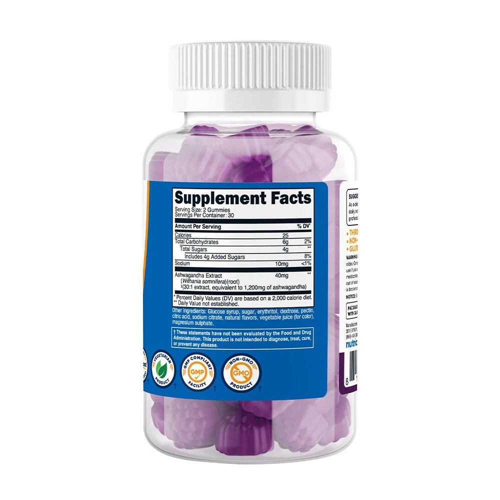 Nutricost - Gomas de Ashwagandha 1200 mg (60 Gomas, Frutos Silvestres Mistos) - Image 4