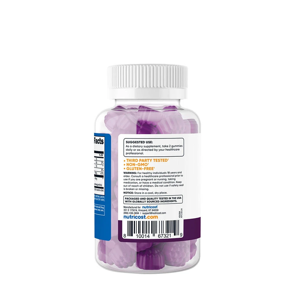 Nutricost - Gomas de Ashwagandha 1200 mg (60 Gomas, Frutos Silvestres Mistos) - Image 5