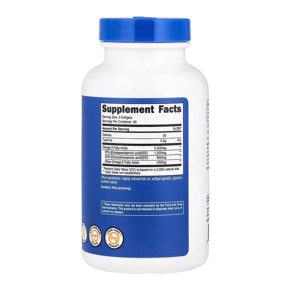 Nutricost - Ómega-3 2500 mg (90 Cápsulas Moles) - Image 5