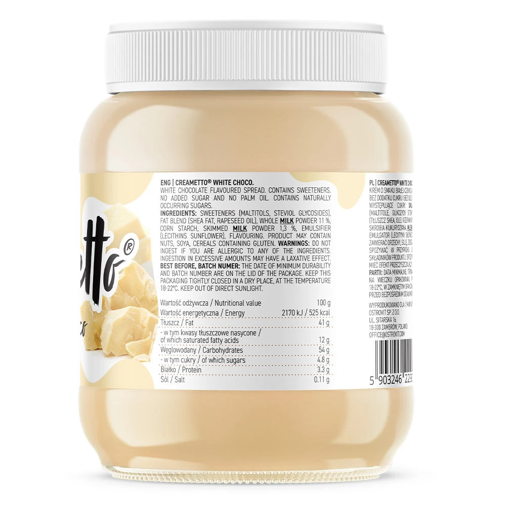 Ostrovit - Creme Ostrovit (350 g, Chocolate Branco) - Image 4