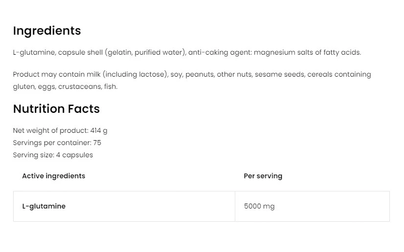 Ostrovit - Glutamina 5000 mg (300 Cápsulas) - Image 2