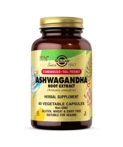 Solgar - Ashwagandha Rod Ekstrakt - 60 vegetabilske kapsler
