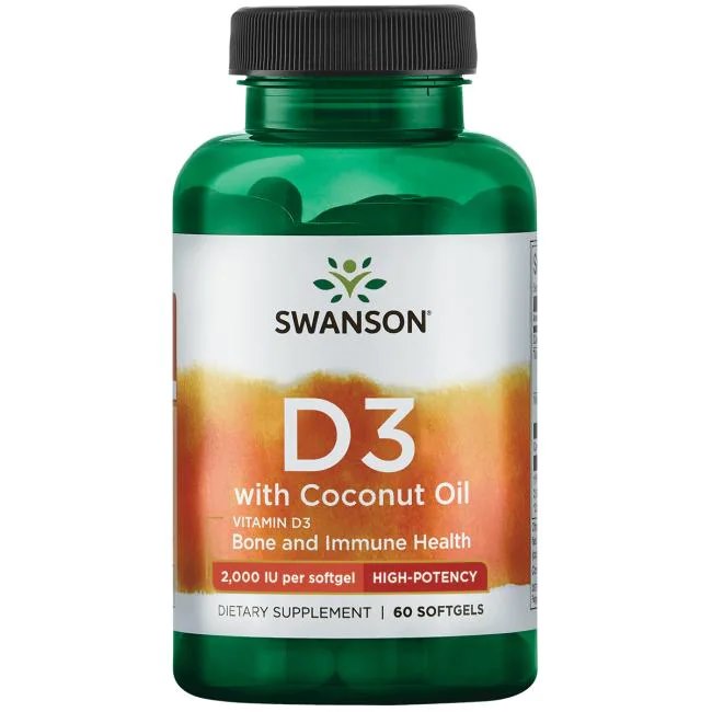 Swanson - Vitamin D-3 with Coconut Oil