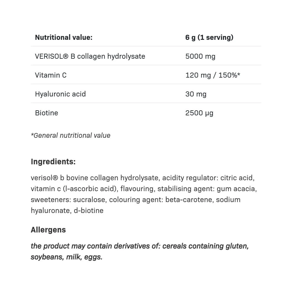 Colágeno Hidrolisado AllDeynn Collarose, Manga e Maracujá - 300g - Image 6
