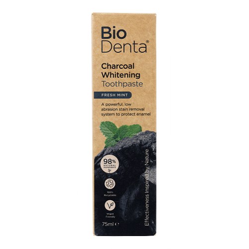 BeConfident - BECONFIDENT BioDenta Whitening toothpaste with activated charcoal in fresh mint flavour (75 ml)