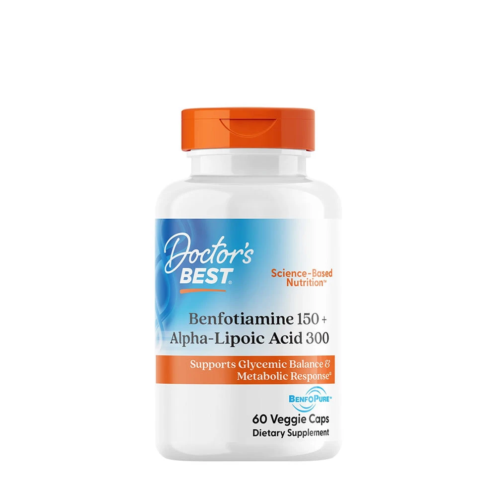 Doctor's Best - Benfotiamine 150 + Alpha-Lipoic Acid 300 - 60 vcaps
