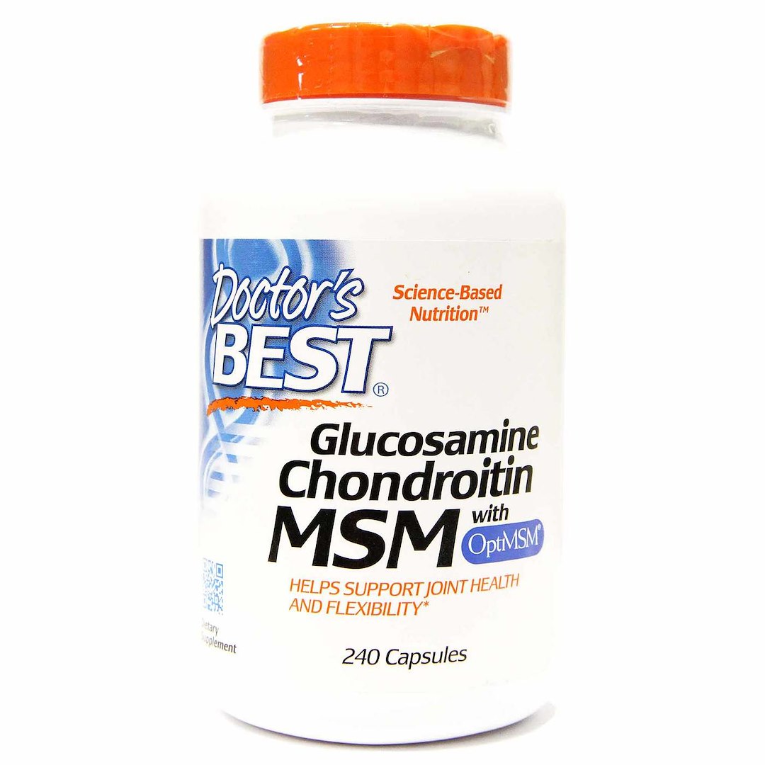 Doctor's Best - Glucosamine Chondroitin MSM with OptiMSM - 240 caps