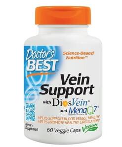 Doctor's Best - Vein Support with DiosVein and MenaQ7 - 60 vcaps