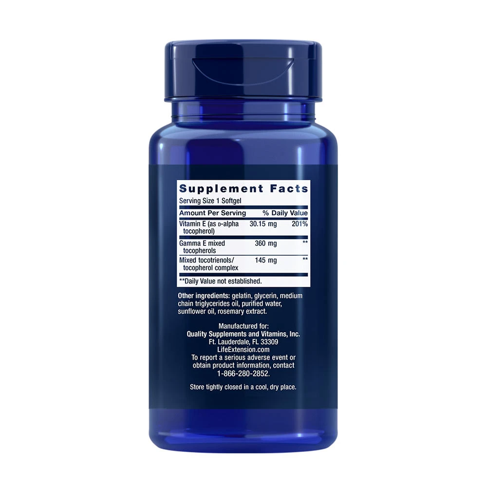 Gamma E Mixed Tocopherols & Tocotrienols - 60 softgels - Image 6
