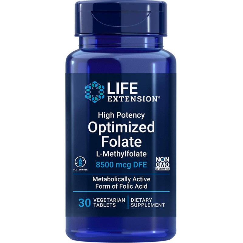 Life Extension - High Potency Optimized Folate - 30 vegetarian tabs