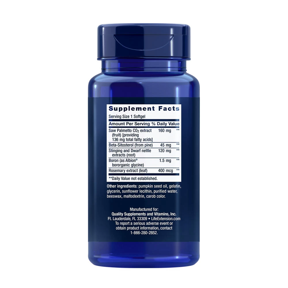 PalmettoGuard Saw Palmetto/Nettle Root com Beta-Sitosterol - 60 softgels - Image 5