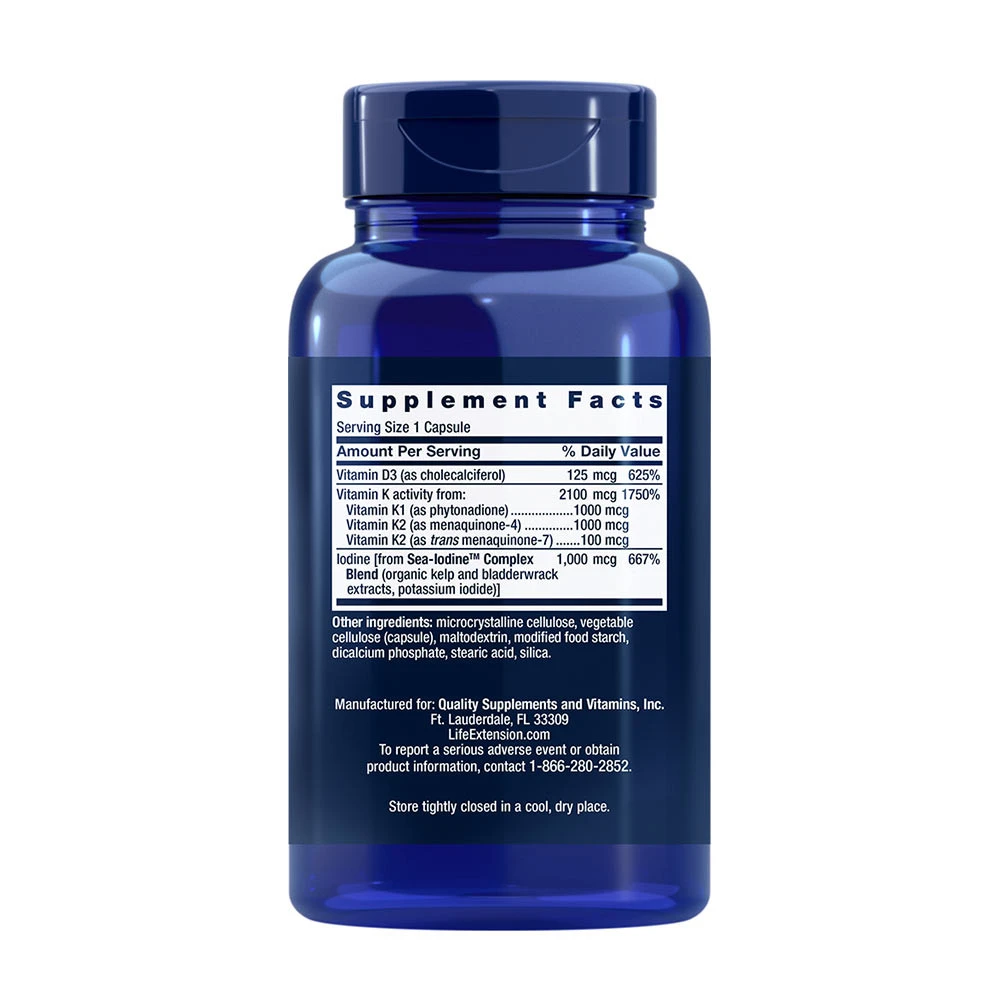 Vitaminas D e K com Sea-Iodine - 60 caps - Image 6