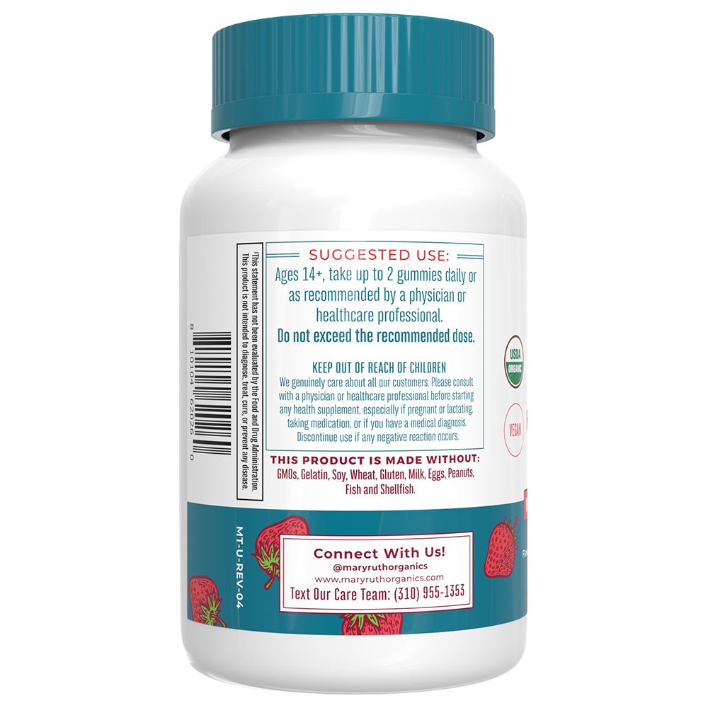 hud- og neglegummier med jordbærsmag - 60 stk