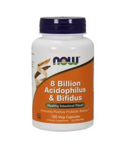 NOW Foods - 8 Billion Acidophilus & Bifidus - 120 vcaps