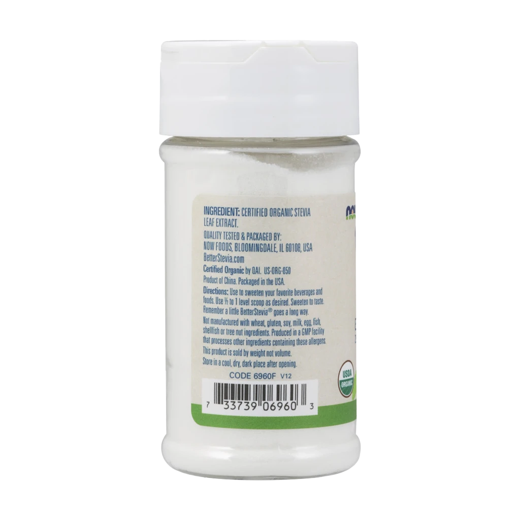 Melhor pó de extrato de Stevia, orgânico - 28g - Image 3