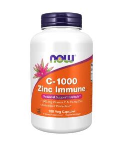 NOW Foods - C-1000 Zinc Immune - 180 vcaps