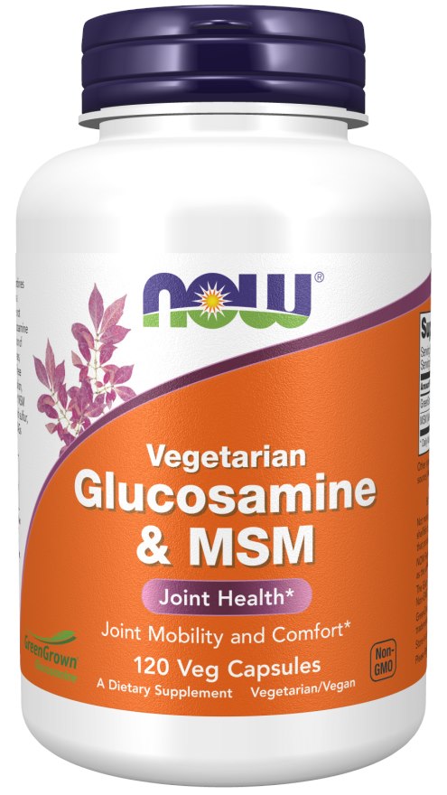 NOW Foods - Glucosamine & MSM Vegetarian - 120 vcaps