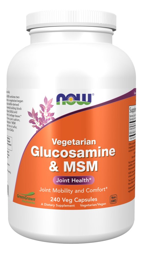 NOW Foods - Glucosamine & MSM Vegetarian - 240 vcaps