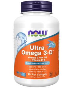 NOW Foods - Ultra Omega 3-D with Vitamin D-3 - 90 softgels