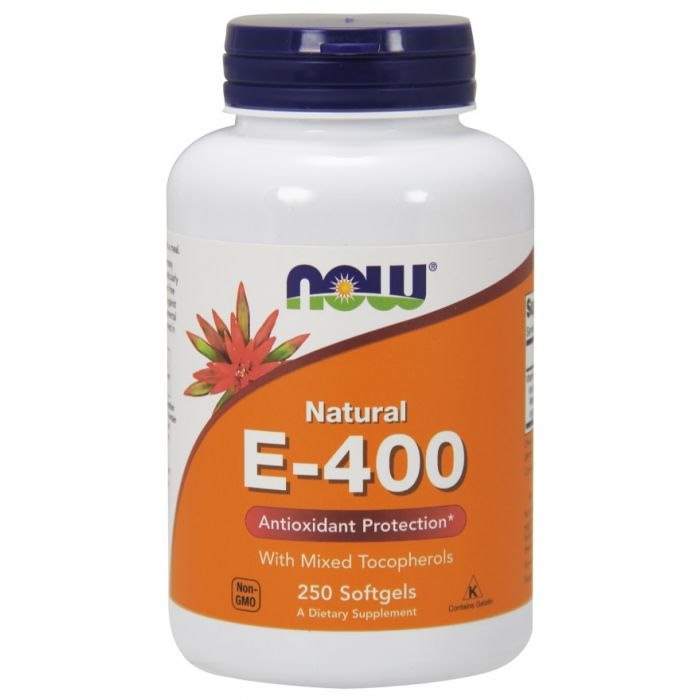 NOW Foods - Vitamin E-400 - Natural (Mixed Tocopherols) - 250 softgels