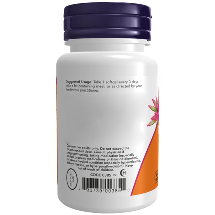 NOW Foods - Vitamina D-3 10.000 UI (240 Cápsulas Moles) - Image 7