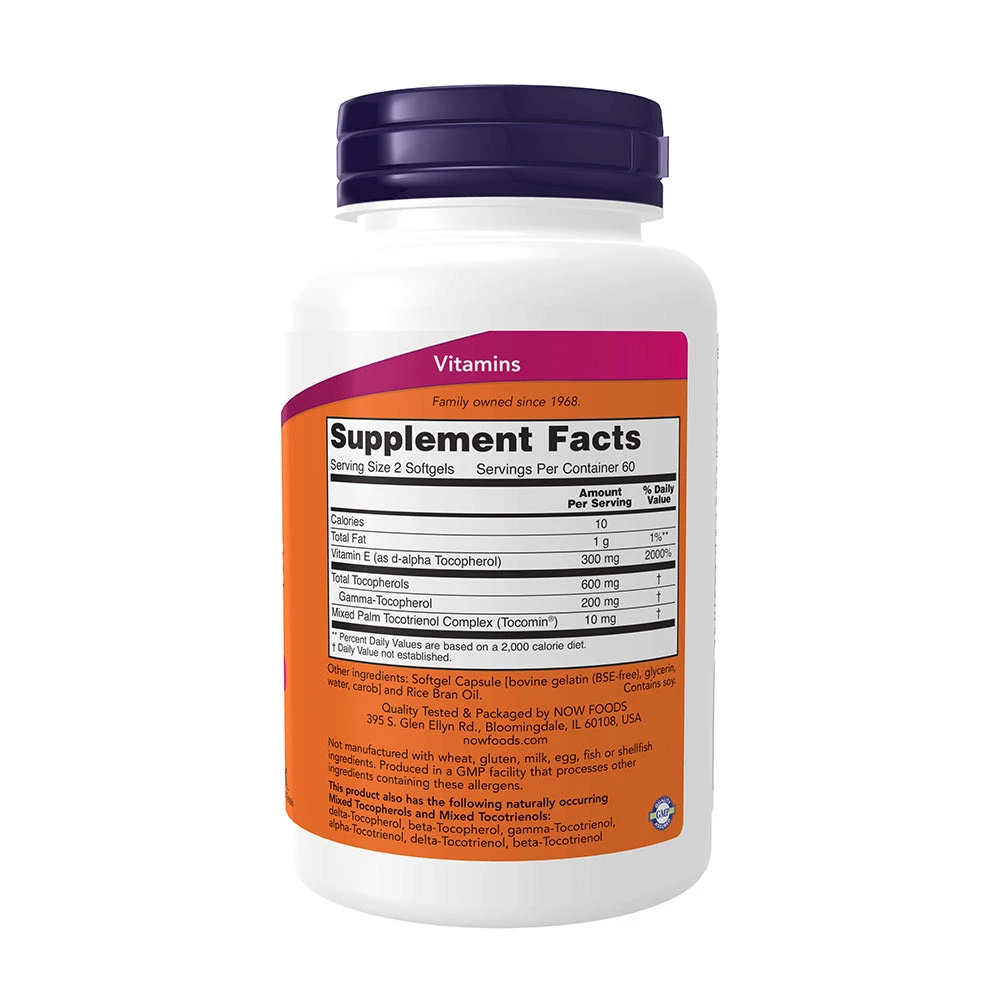 NOW Foods - Advanced Gamma E Complex - 120 softgels