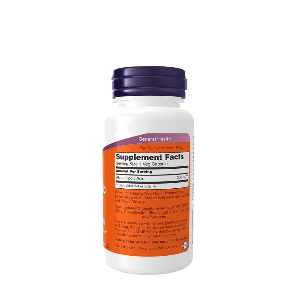 NOW Foods - Alpha Lipoic Acid 250 mg capsules