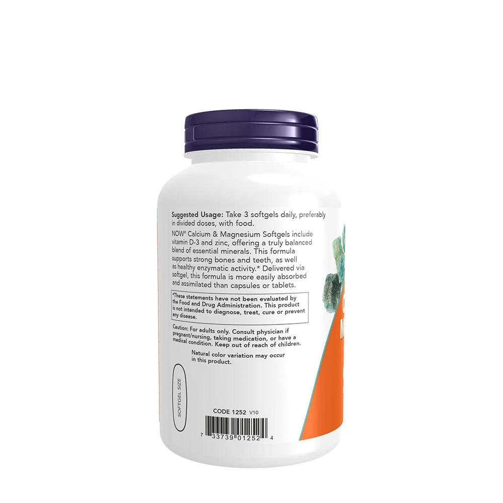 Cálcio e Magnésio com Vit D e Zinco - 240 Softgels - Image 3